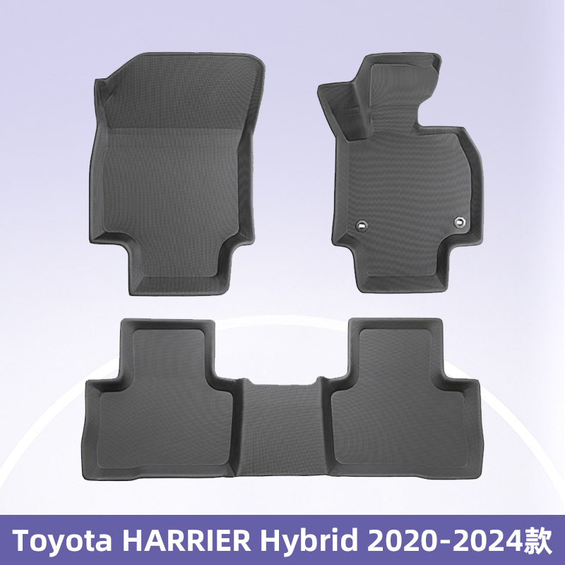 Es adecuado para Toyota Harrier híbrido 80 Series 2020 timón derecho 3D todo el tiempo material XPE almohadilla de pie de automóvil