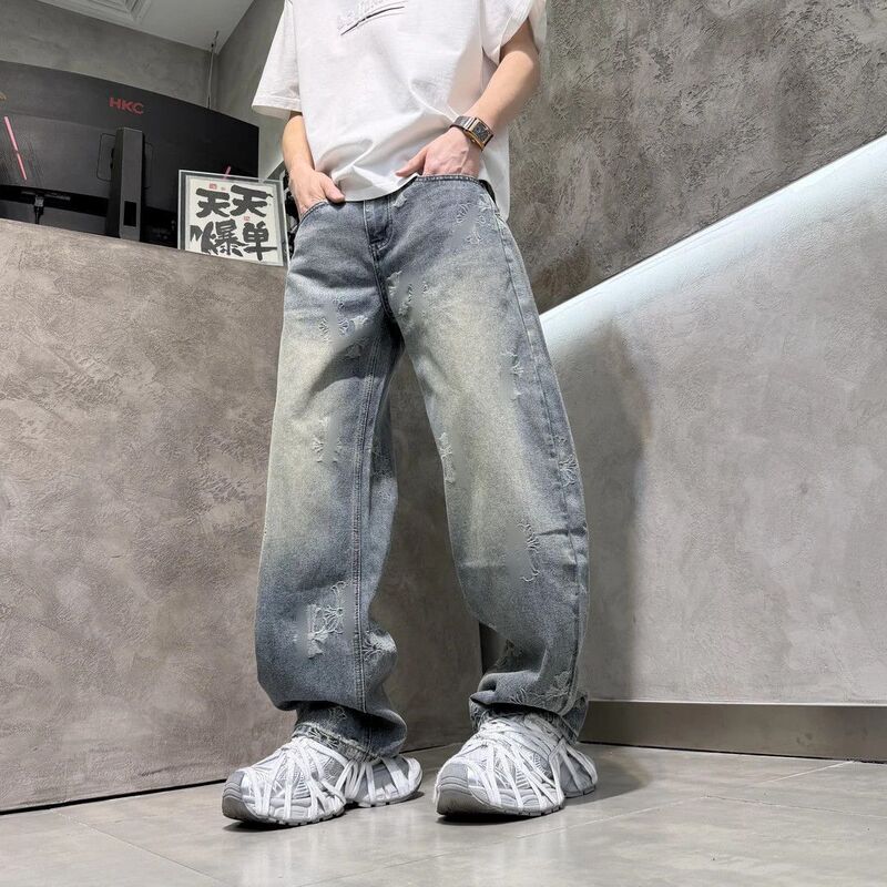 2026 Spring New Versatile Fashion Niche Trendy Avant-Garde Cool Comfortable Breathable Designer Jeans for Men 2026 Spring New Versatile Fashion Niche Trendy Avant-Garde Cool Comfortable Breathable Designer Jeans for Men