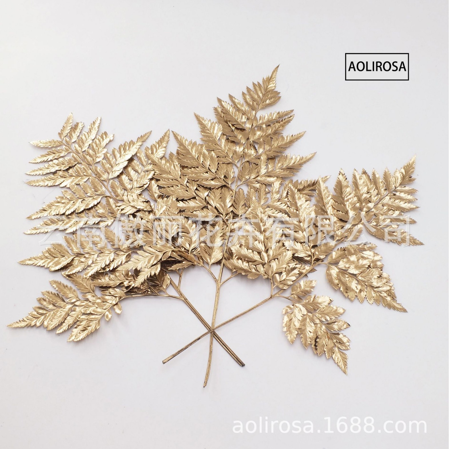 Yongsheng flor/Alpine ovejas diente hoja de helecho/hoja de helecho dorado material con hojas exportación calidad fábrica al por mayor