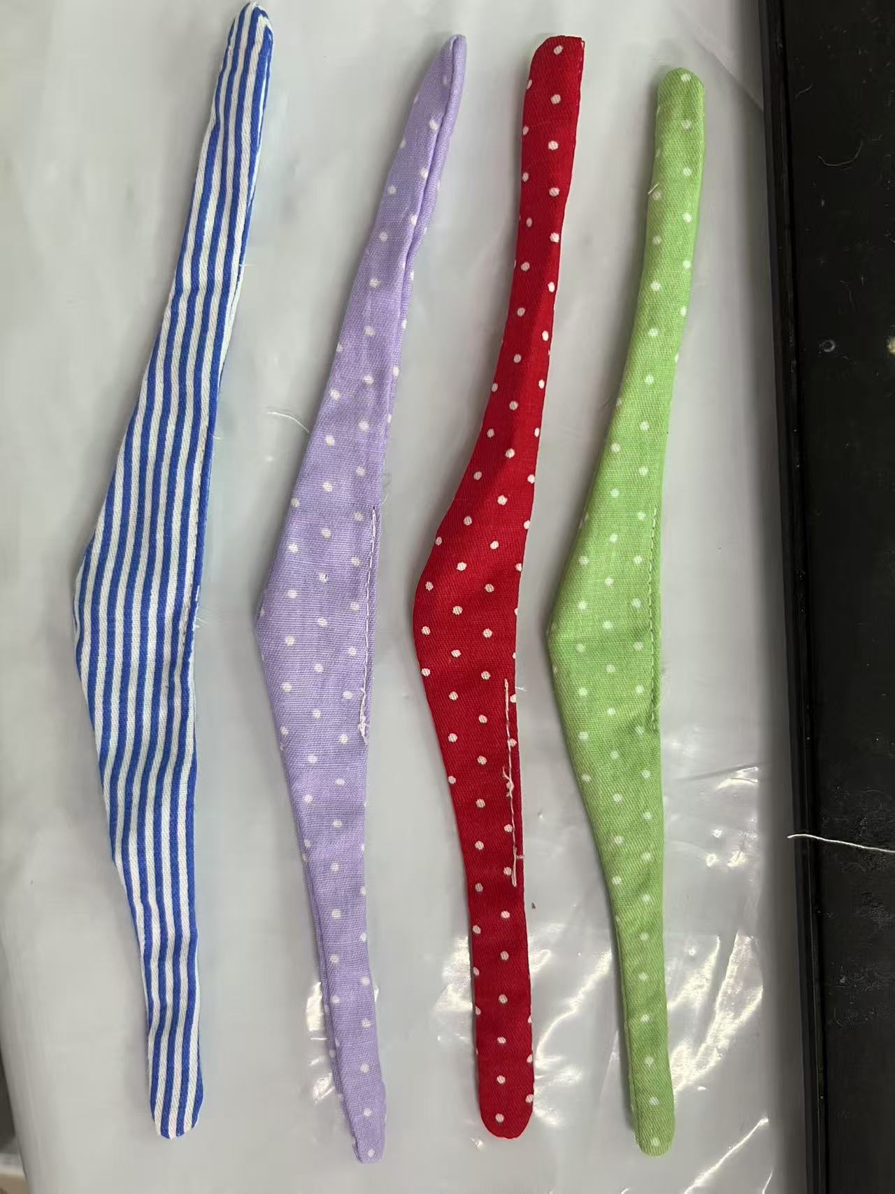 Red japanese triangle polka dot scarf