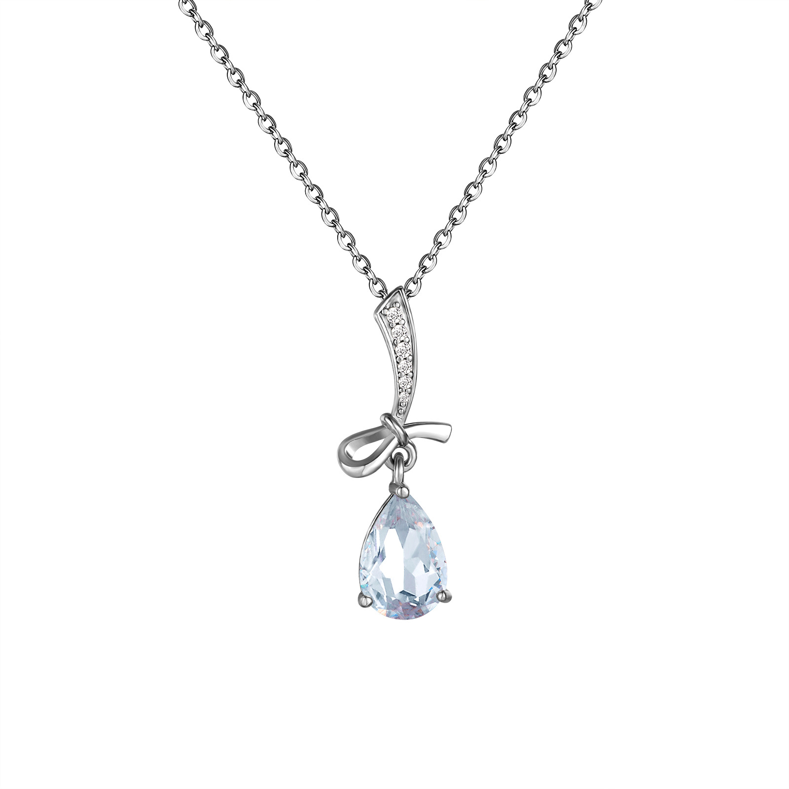 Brand pendant with zircon