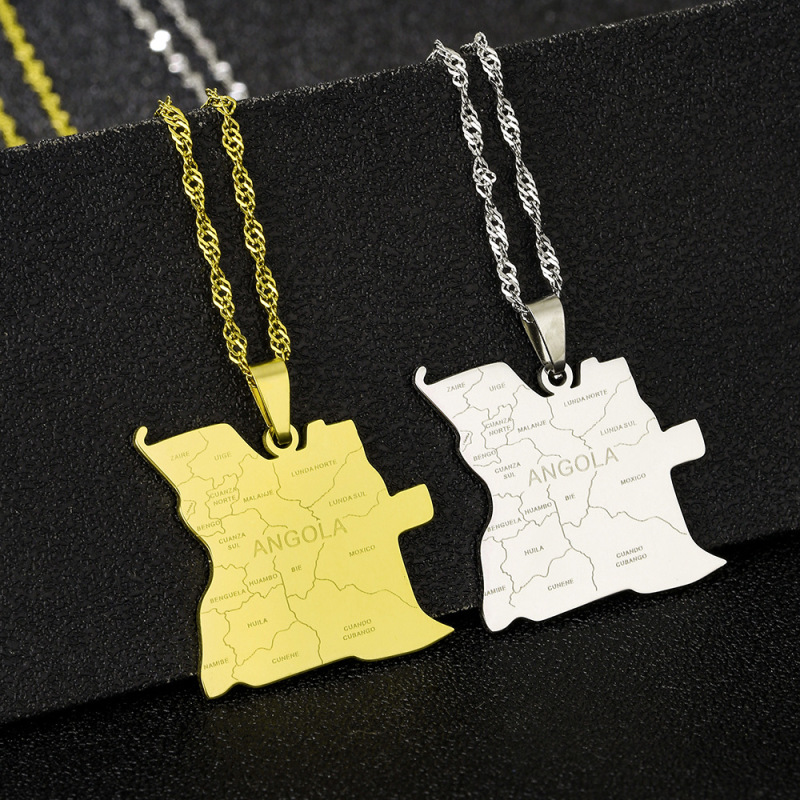 Kindergarten European and American Hot-Selling Fashion Angora City Pendant Necklace Casual Versatile Geometric Cross-Border Accessories for Men and Women Kindergarten European and American Hot-Selling Fashion Angora City Pendant Necklace Casual Versatile Geometric Cross-Border Accessories for Men and Women