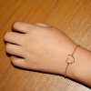 Accessory, fashionable short bracelet heart-shaped heart shaped, European style, simple and elegant design