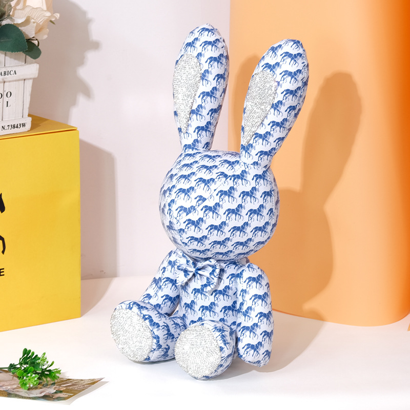 Lapolaffe conejo grande lindo cuero muñeca adornos colgante tamaño grande C1012 #