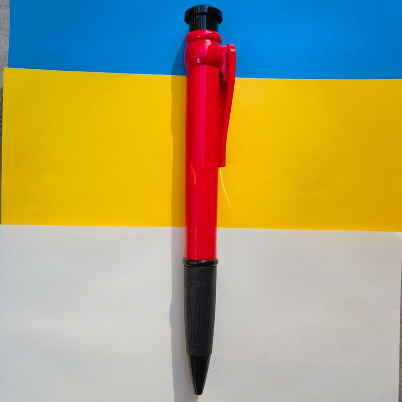 特大巨大ボールペン 個性派ペン 学生用 巨大毛糸ペン 28.5cm オリジナルブランド プラスチック製プッシュボタンペン|undefined
