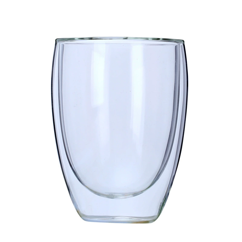 Двойной слой термостойкого стекла яйца чашка высокообработанного стекла borosilicate кофе молока напитка чашка дома