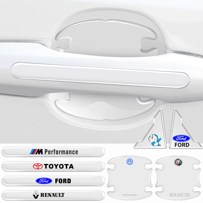 汽车防撞条车门拉手把手防撞保护贴条门碗保护膜透明隐形滴胶加长