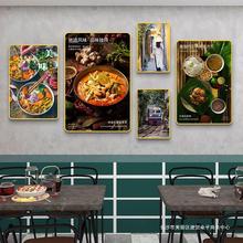 泰式餐厅挂画泰国菜式东南亚风格装饰画曼谷芭提雅饭店背景墙壁画