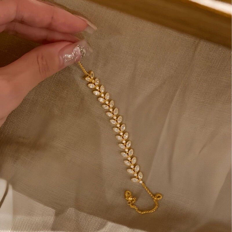 S925纯银新中式穗穗平安麦穗手链女轻奢小众设计重工气质百搭首饰|undefined