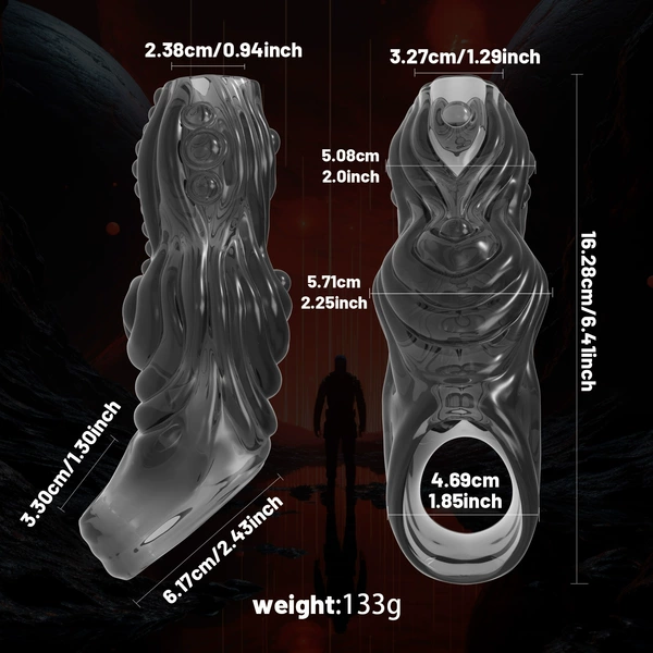 Transparent black aluminum foil bag