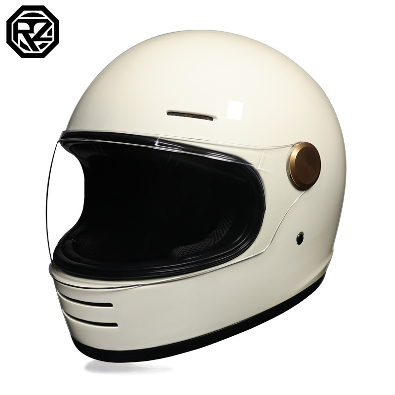 Orz vintage 3c crucero casco de motocicleta casco completo para hombres y mujeres crucero de verano cuatro estaciones coche eléctrico casco de seguridad