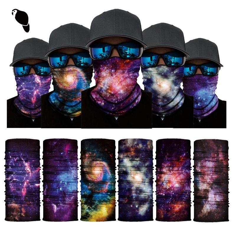 Многофункциональный ветрозащитный и солнцезащитный головной убор Xunhui Magic: бесшовная маска для активного отдыха, велоспорта, защита шеи и запястий