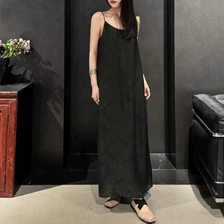 黑色提花吊带裙2026夏季新品显瘦时尚吊带连衣裙女法式内搭吊带裙