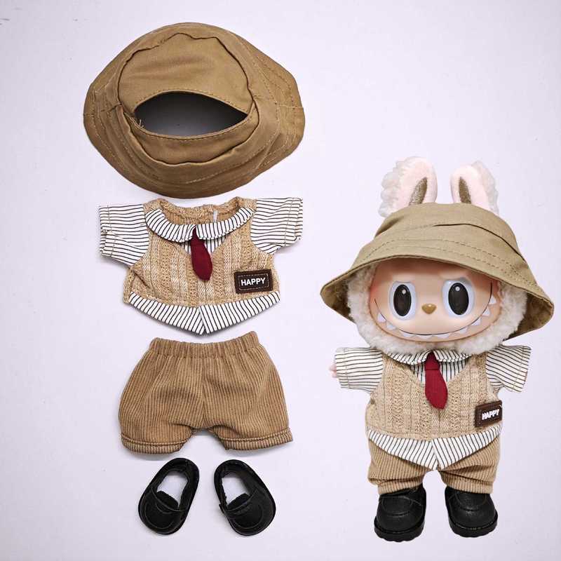 ラブブベビー服 1/2/3 世代 15cm17cm ラブブ服 ヘッドフォン カメラセット labubuv3 ベビー|undefined