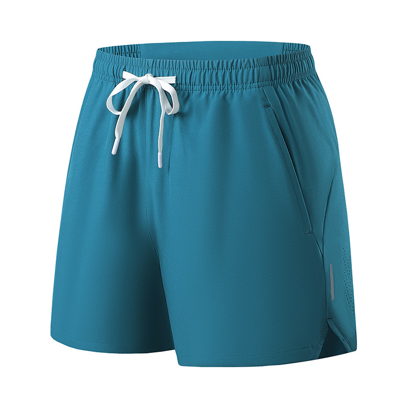 Pantalones cortos para correr transfronterizos, bolsillo de teléfono móvil en verano, nuevos equipos de entrenamiento transpirables de acondicionamiento físico, pantalones grandes