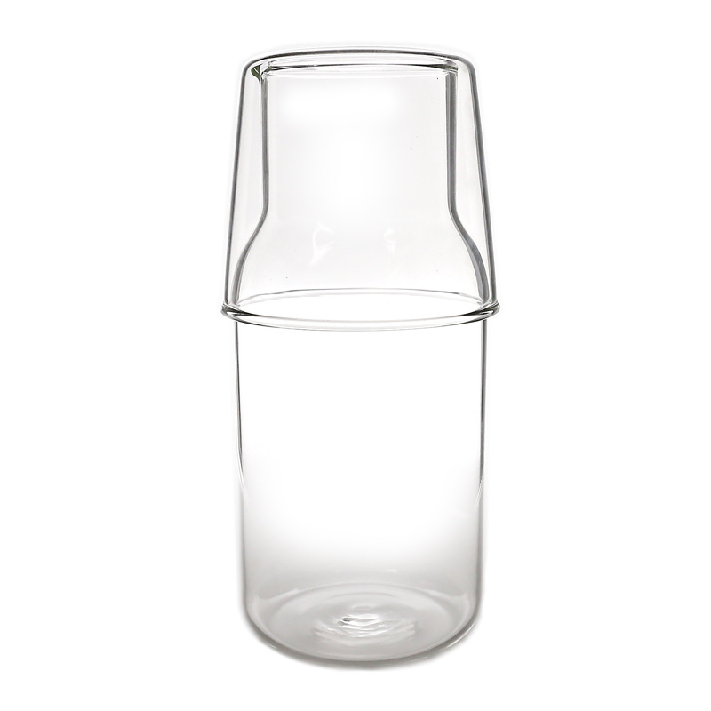 Transparent glass set, teapot