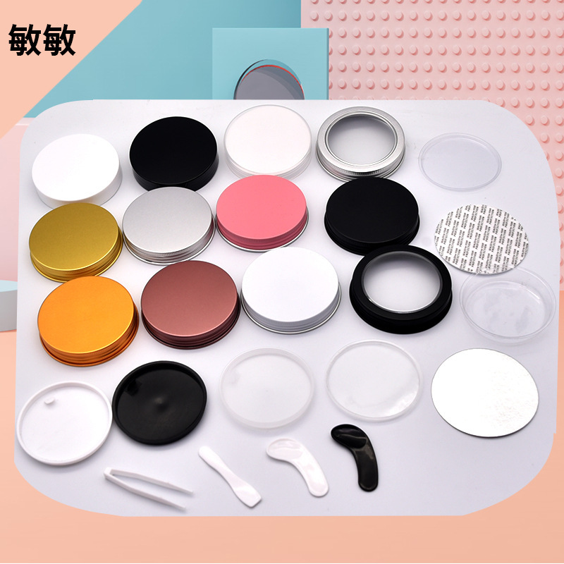 67 Aluminum Cap White Plastic Cap Pink Black Skylight Gold Spoon Transparent Pad Sensor Pad Hand Pull Pad Cosmetics