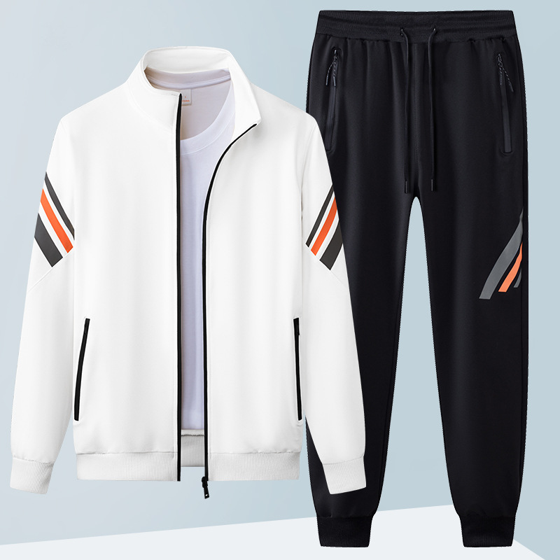 Hombres deportivos ociosos primavera y otoño camisetas de manga larga suéter pantalones largos para hombres 2024 nuevo suéter para hombres un conjunto completo