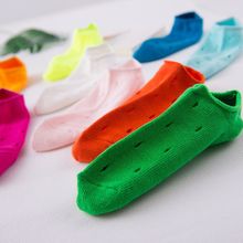 夏季女士洞洞袜优质棉隐形浅口船袜镂空糖果色透气空调袜子休闲袜