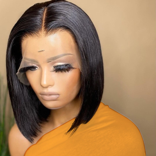 180 density bob lace front wigs human hair front lace human hair wigs