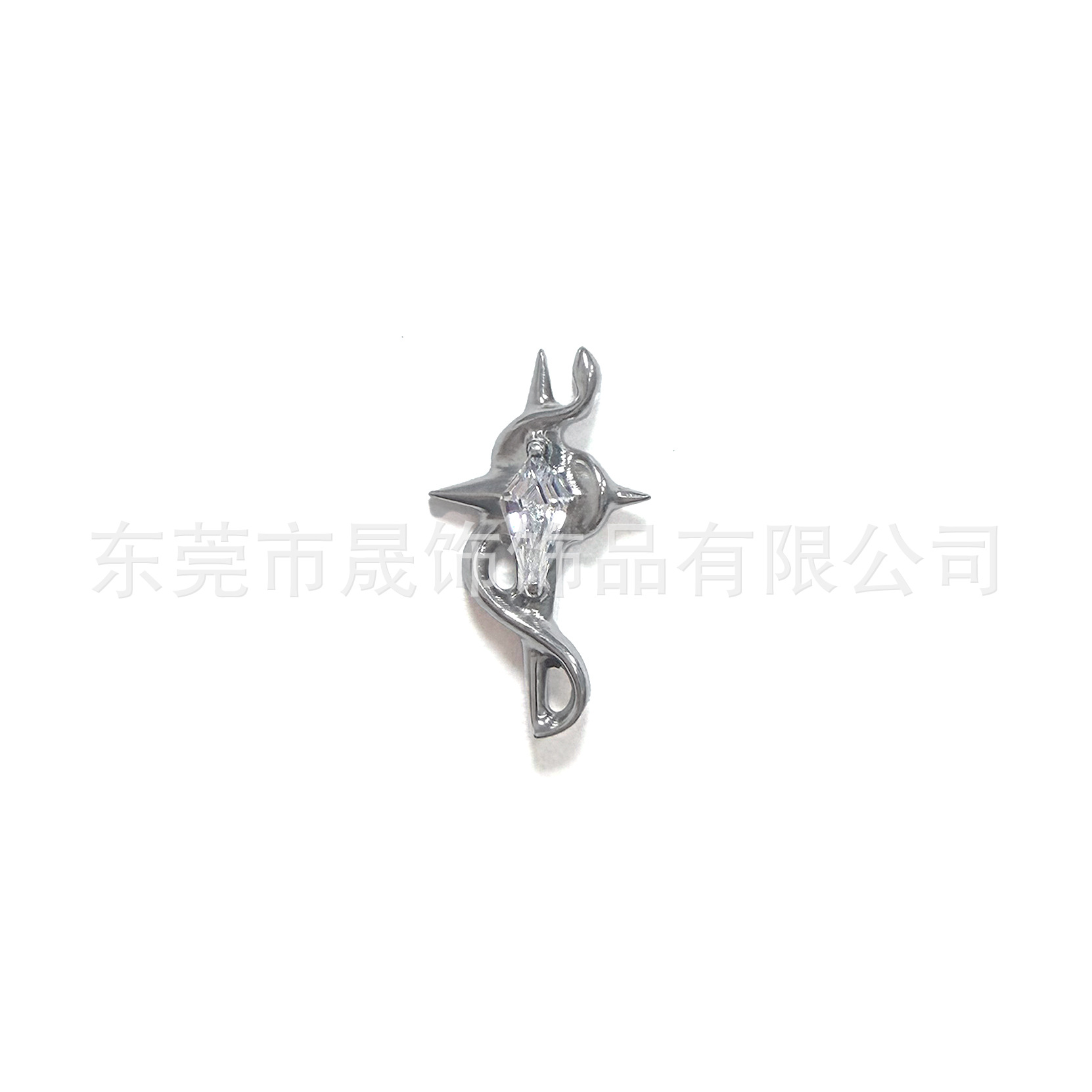 F136 Titanium Alloy Snake Wrap 四芒 Star Ear Stud G23 Titanium Internal Thread Cubic Zirconia Labret Stud Tongue Barbell 穿孔 Jewelry