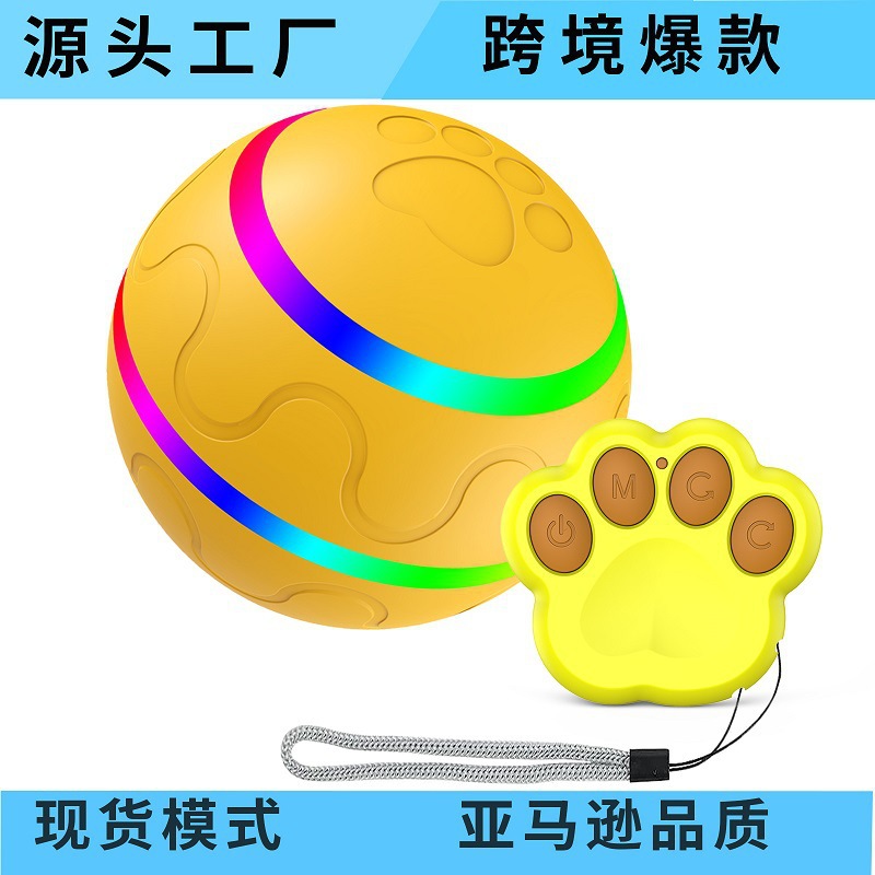 Nuevo producto transfronterizo bola de juguete para perros interactiva carga USB bola rodante inteligente bola de juguete para perros y gatos bola luminosa para mascotas image 3