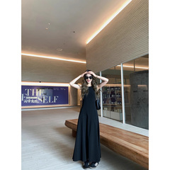 3095# 小君君布兰妮 人皆肯豆/简约随性背心裙圆领修身针织连衣裙