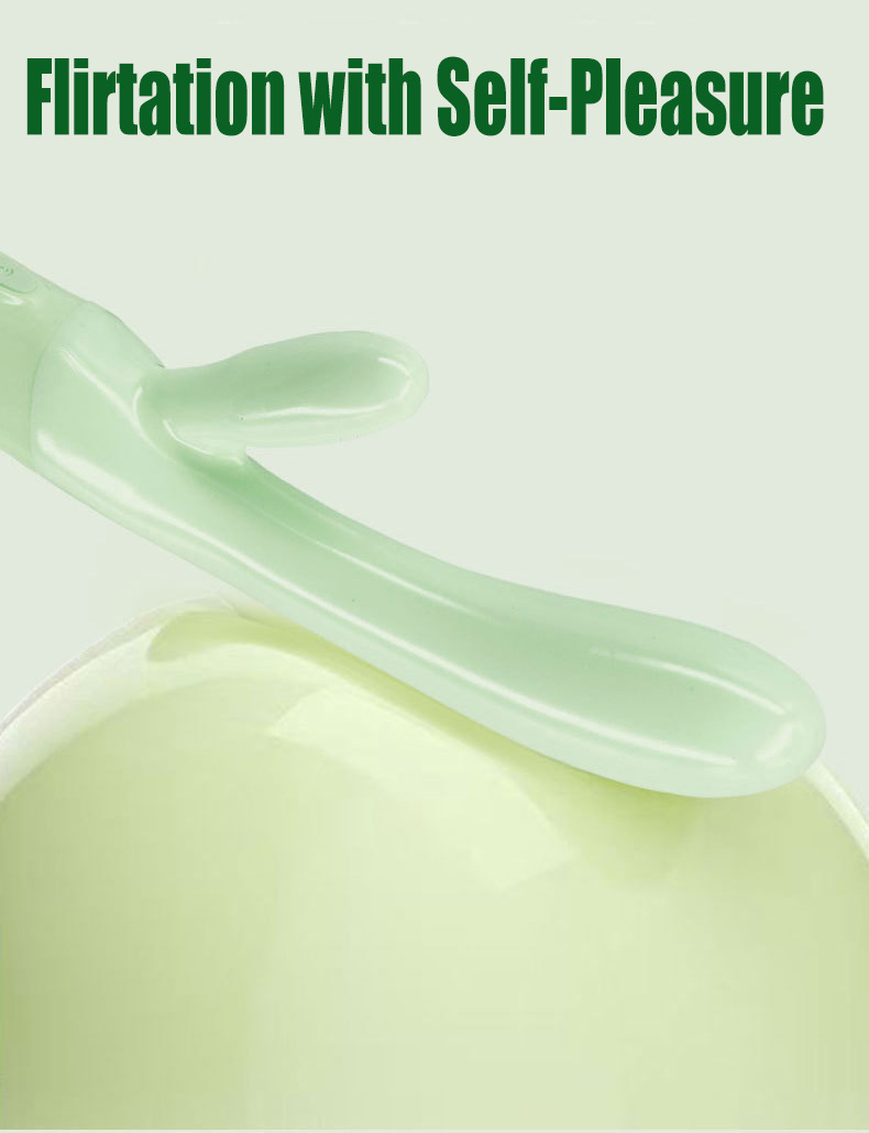 Dual-Motor Vibrating AV Stick, Electric Control, ABS Body, Pink or Green — detail image 6
