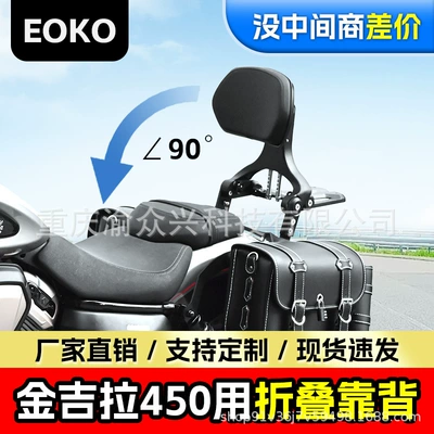 BD450 Folding Backrest Driver Motorcycle tail