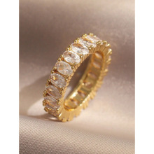 U 26414 Zircon inlaid light luxury versatile ring ���ʯ����