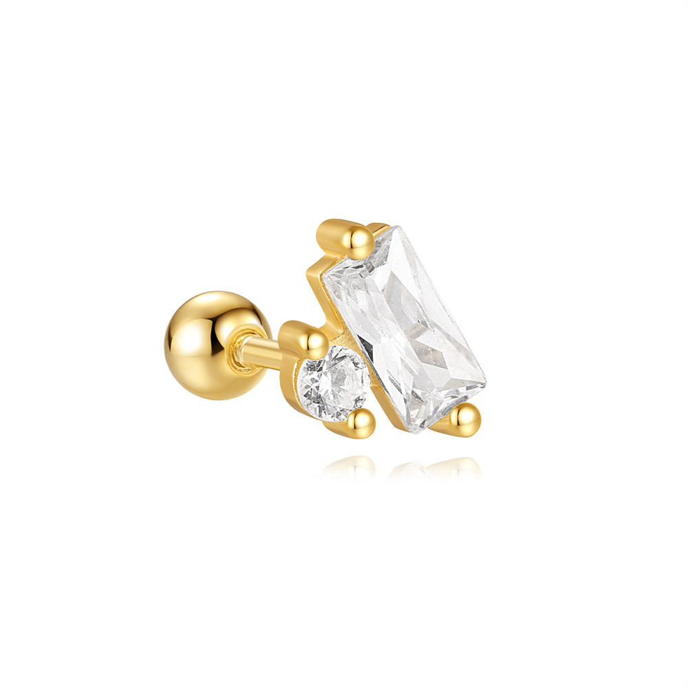 2g Weight straight barbell Piercing needle type Zircon Inlay Material Ear Studs Classification Ear Cartilage Rings & Studs Piercing Type 1 Piece Quantity Daily, Festival Occasion 925 Sterling Silver Material Geometric, Star Pattern All Seasons Season Unisex Gender Plating, Inlay Design Shiny, IG Style Style 1 Piece Ear Cartilage Rings & Studs IG Style Shiny Geometric Star 925 Sterling Silver Plating Inlay Zircon Ear Cartilage Rings & Studs 10