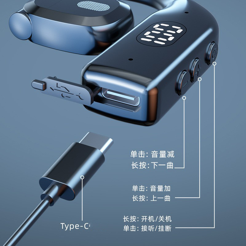 2025新型左右耳回転大電池bluetoothイヤホン耳掛け式はアップルのアンドロイド携帯電話イヤホンを適用する|undefined