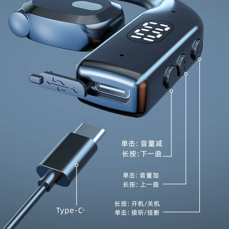 Наушники Bluetooth Yi Chenxing Apple с большой батареей для Android и iPhone, беспроводные