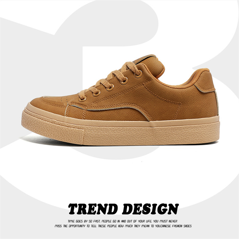 Sapatos masculinos de couro, elegantes e versáteis, casuais, com sola macia e cano baixo_voghion.com