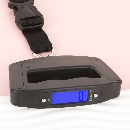 Portable luggage scale, portable electronic scale 50kg large mouth scale, household portable scale, hook scale, electronic luggage scale
