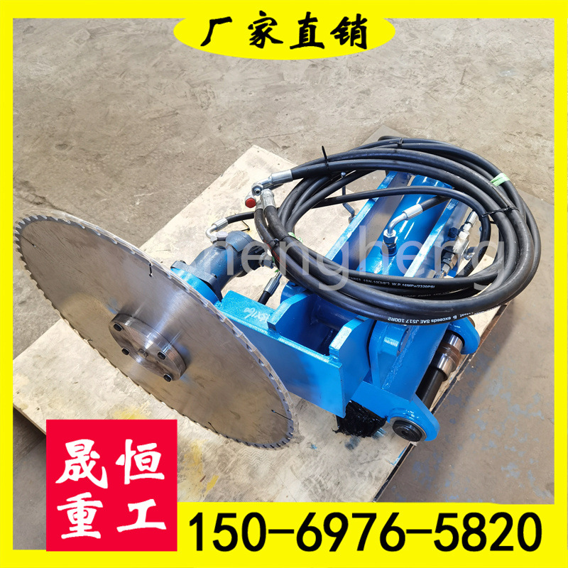 液压式60挖机切木锯新品 灌木丛沙柳切割锯 液压式沙柳切割锯现货