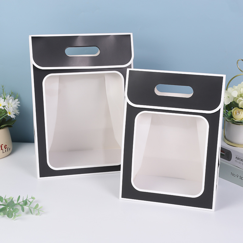 검은 배경 흰색 상자; 25*15*35; 흰색 판지