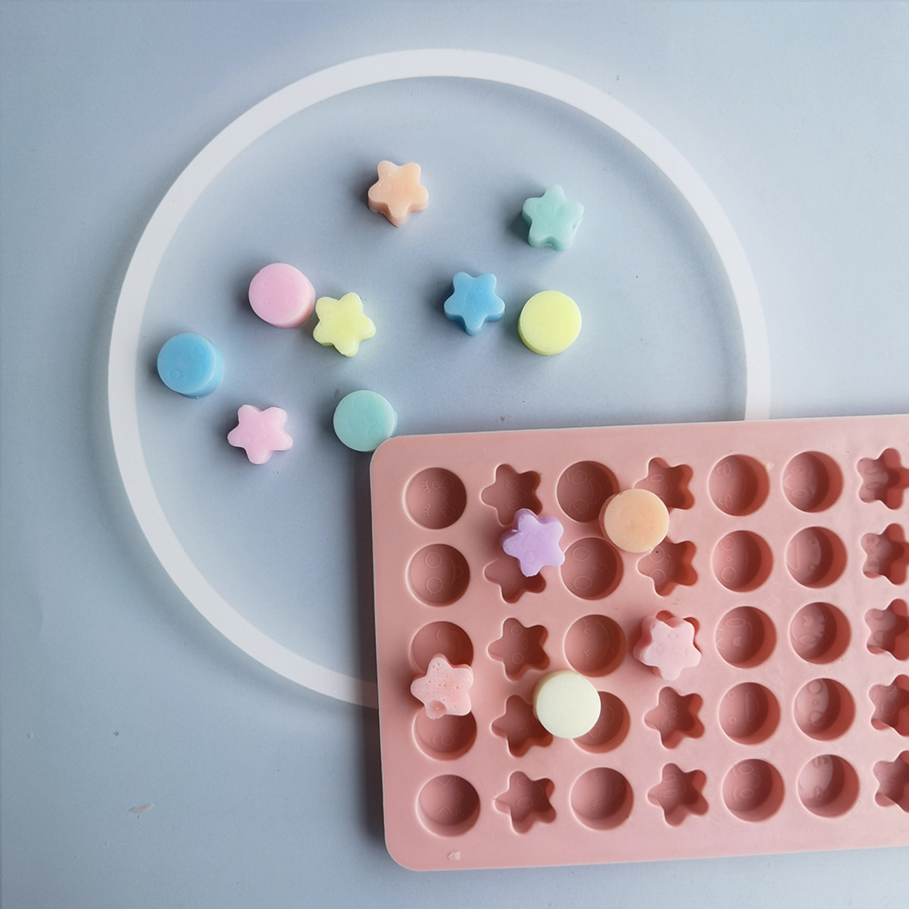 50 incluso pentagonal 183 molde de silicona pastel helado pudín molde de postre jabón utensilios