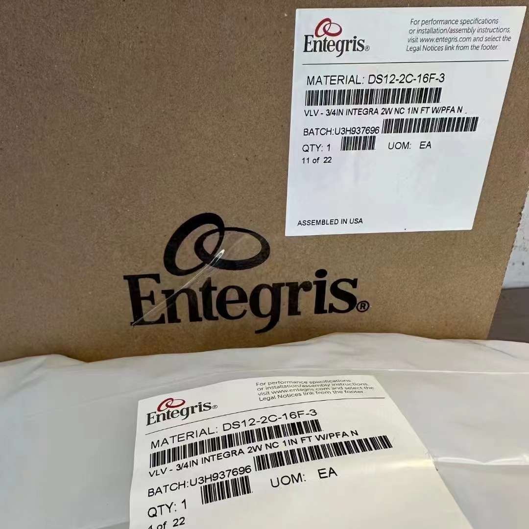 美国 英特格ENTEGRIS气动阀DS12-2C-16F-3 全新原装 现货5个