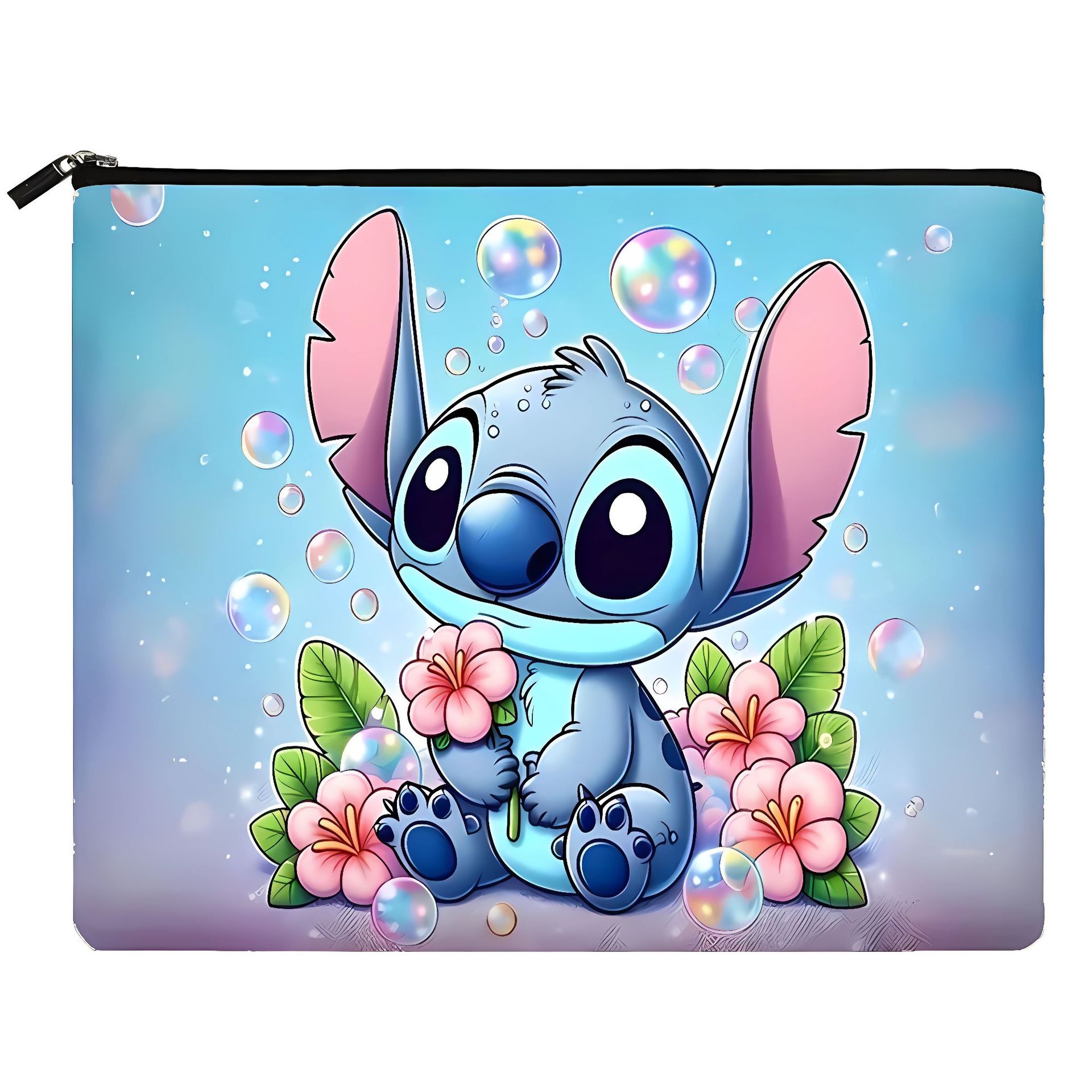 Bolsa de almacenamiento con estampado de dibujos animados de Stitch, éxito de ventas en Amazon, disponible para entrega inmediata, patrón y tamaño personalizables.
