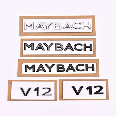 Suitable for Mercedes-Benz S-Class S450L car stickers, S580 lettering, S680 V12 fender emblems, and MAYBACH rear emblems