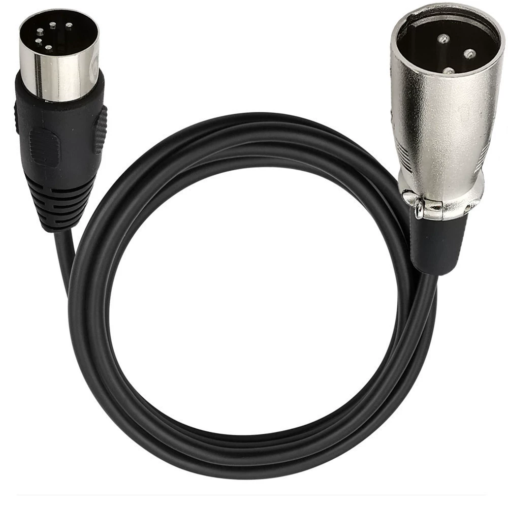Кабель-адаптер: большой DIN 5PIN к XLR, материнская аудио-коннекторная связь MIDI к XLR