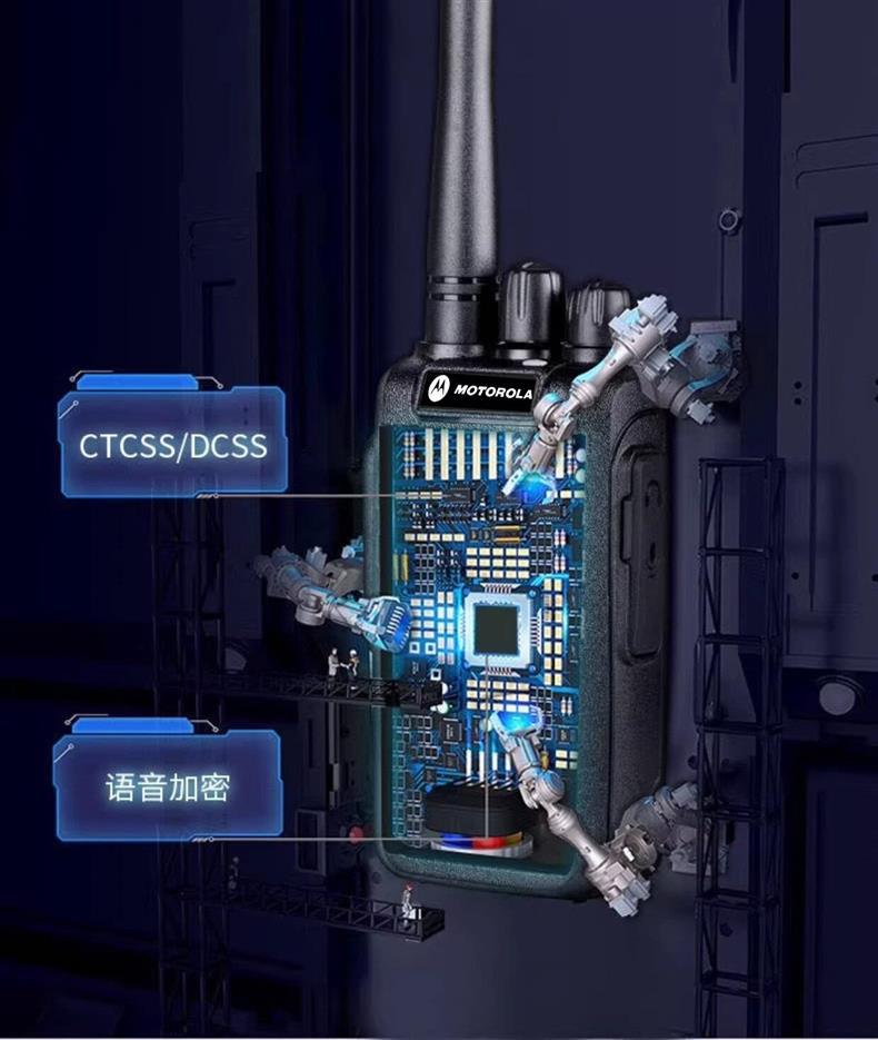 Motorcycle intercom, high-power outdoor 50km range, suitable for construction sites, fleet management, and general use in restaurants and civilian settings