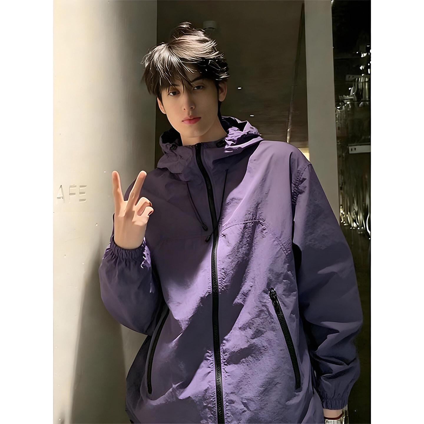 UPF50+绝绝紫轻薄防晒衣男夏季薄款速干防水冲锋衣户外骑行服外套