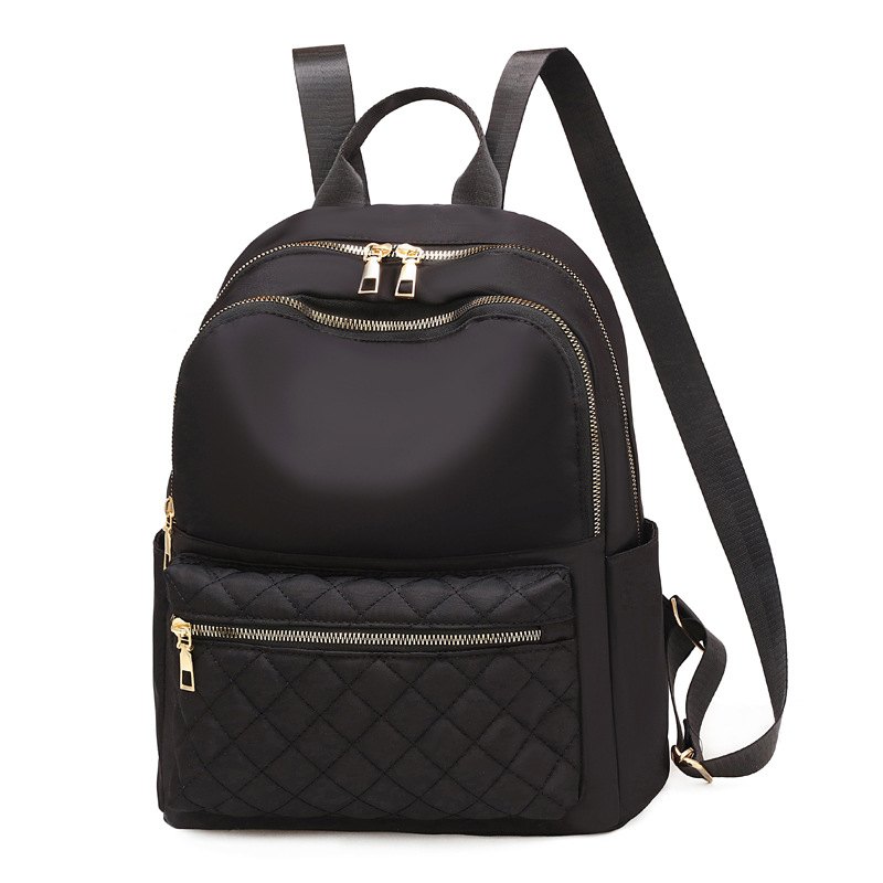 Bolso de las mujeres Oxford tela rombo bordado hilo mochila estilo coreano versátil moda casual mochila estudiante viaje mochila