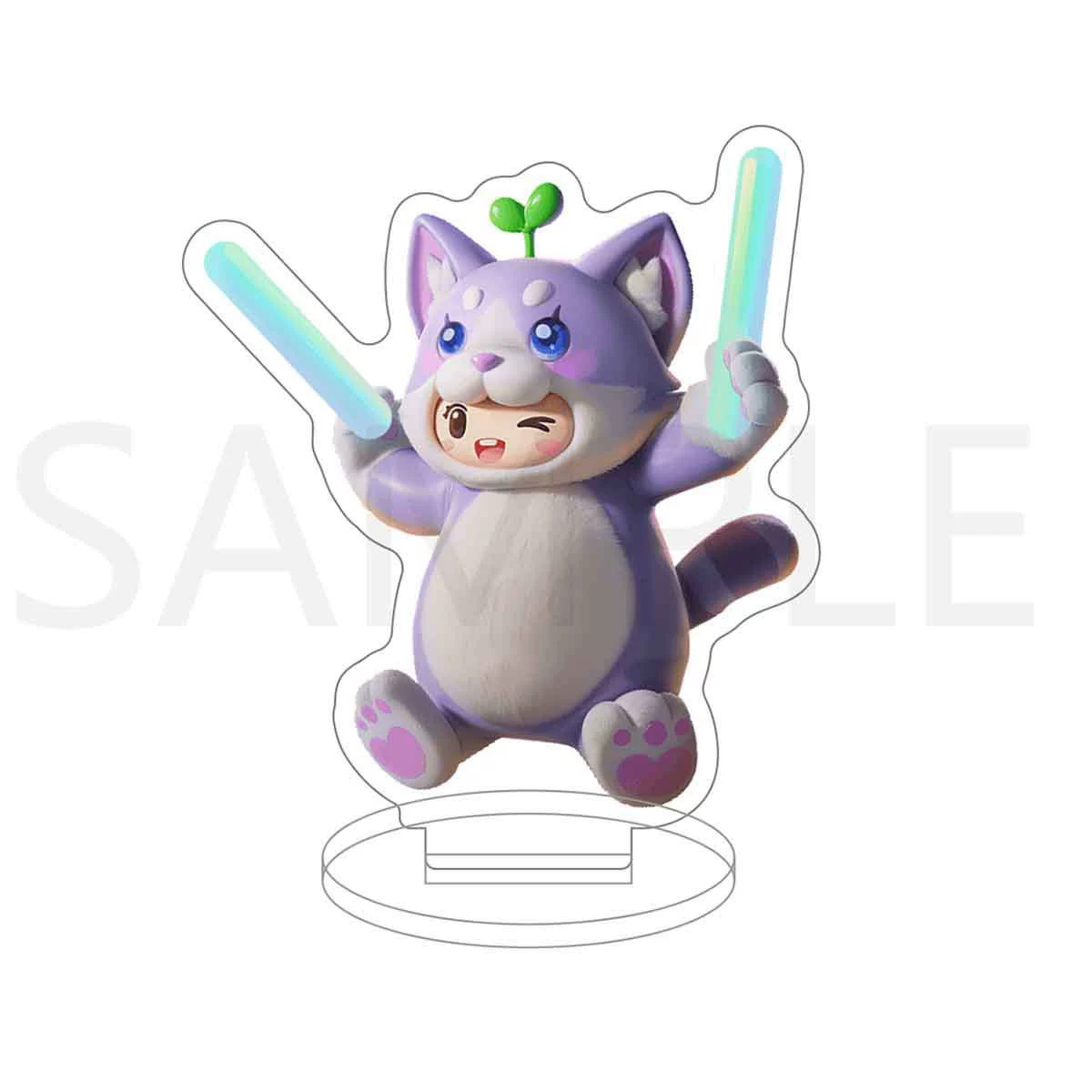 Игровые периферийные аксессуары Yuanmeng Star Acrylic Movement Xiaoli Cute Cartang Manpan Показывают Сладкий Оранжевый Meow Sun Shangxiang