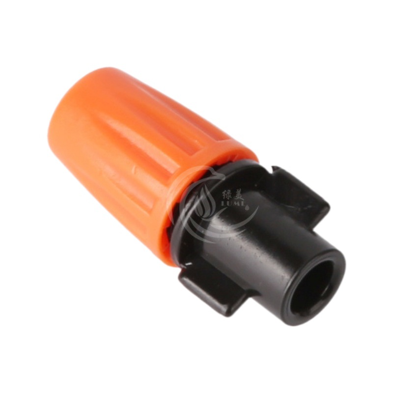 6mm viejo naranja de salida única atomización micro boquilla ajustable cierre invernadero hongos auriculares enfriamiento humidificación