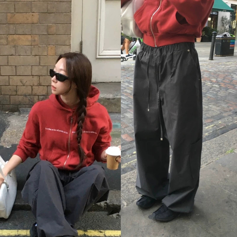 生C】2026 Autumn New Korean Dongdaemun Hooded Sweatshirt/Casual Pants Sw18329/Pt18330 生C】2026 Autumn New Korean Dongdaemun Hooded Sweatshirt/Casual Pants Sw18329/Pt18330