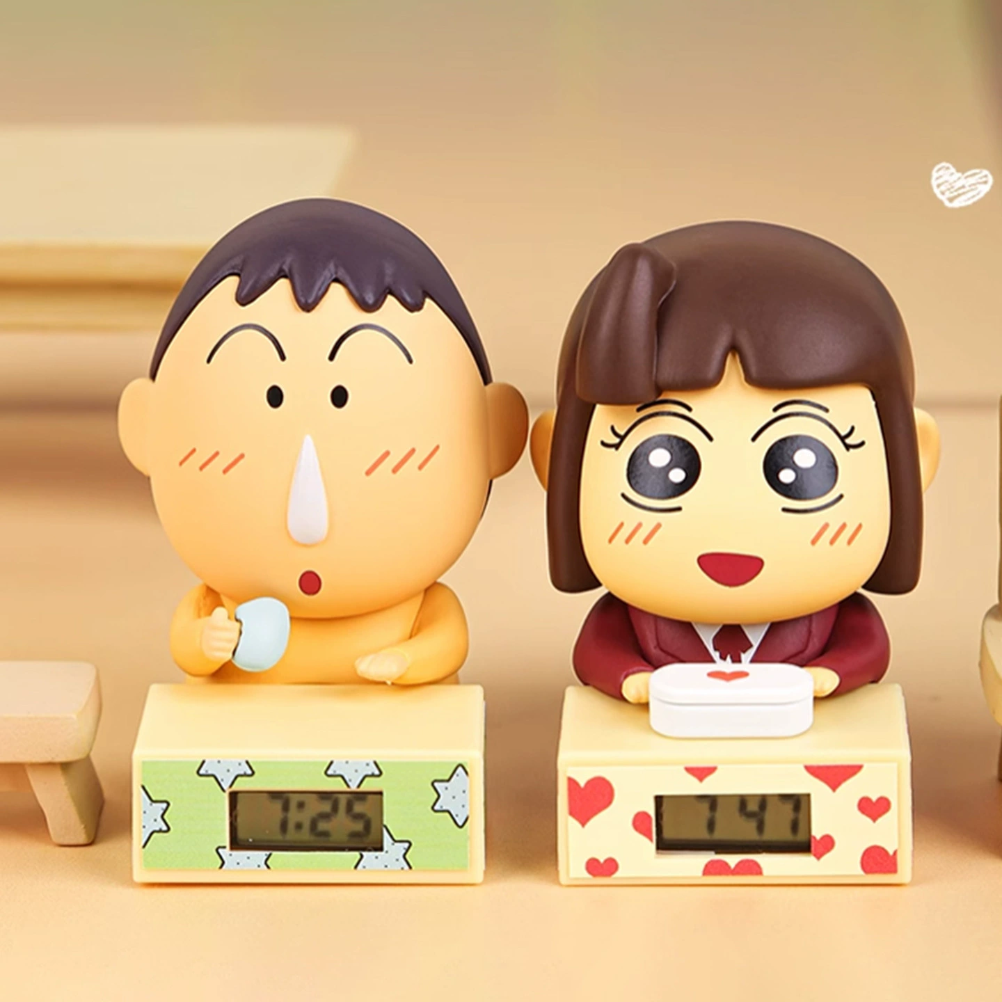 Настоящий кран-рисунок Шиннатсу Кабу мини-будильник Blind Box пшеничный и ко-брендовый часы модный декоративный элемент подарок студенту