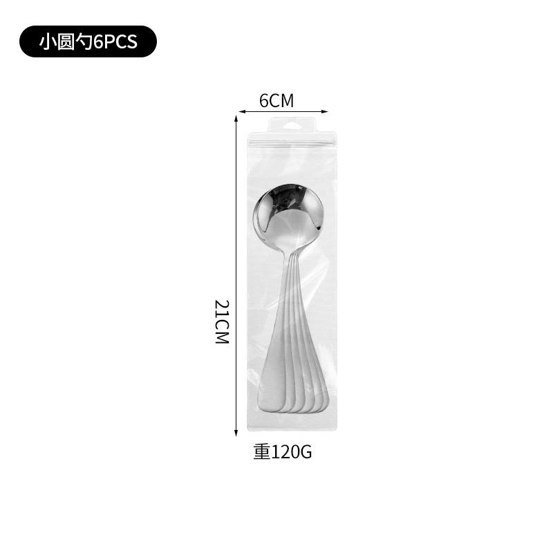 Cucharada pequeña-plata 6 unidades